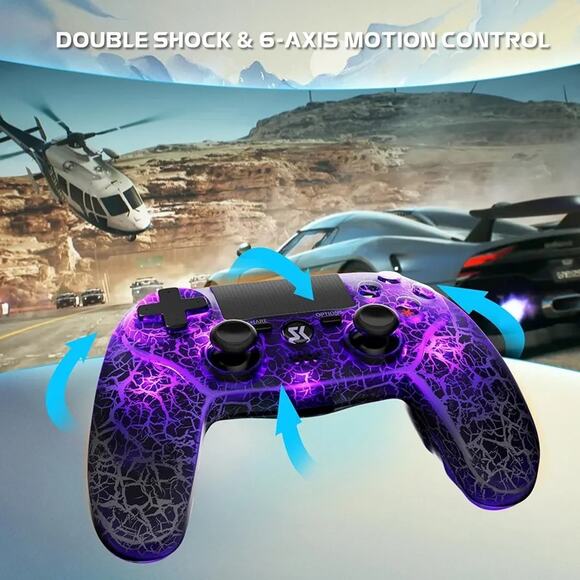 Wireless Controller for PS4, Controller Compatible with PS4/Pro/Slim,Double - Picture 4 of 10